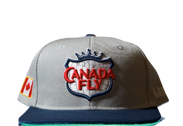 Canada Fly Snapback (Grey/Navy)