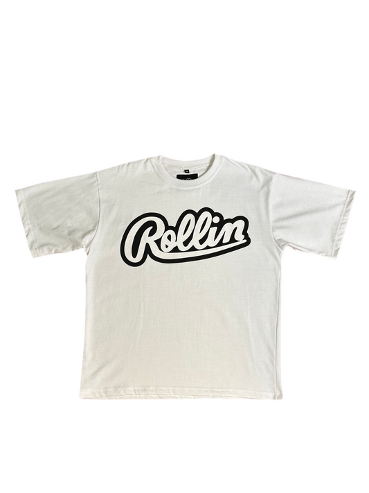 Rollin Apparel "Classic Logo" White /Black Shirt