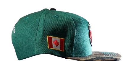 Canada Fly Snapback (Green/Camo)