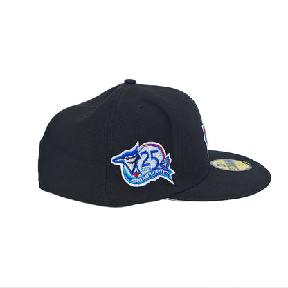 Toronto Blue Jays "25th Season" Patch 59FIFTY Fitted Hat