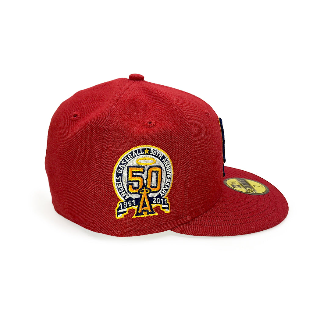 Los Angeles Angels "50th Anniversary" Patch 59FIFTY Fitted Hat